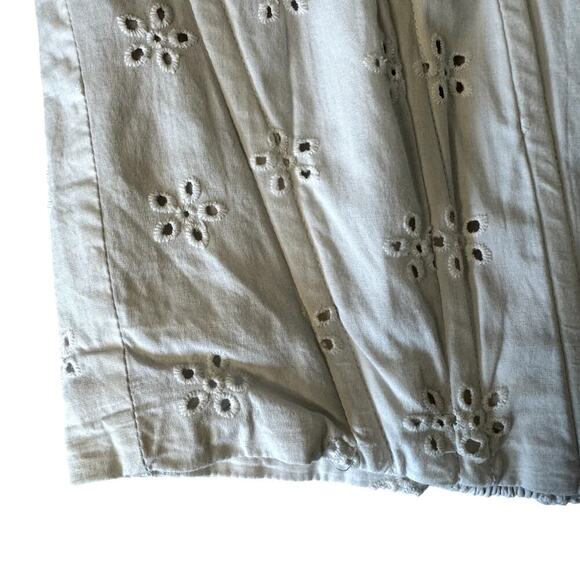 Jason Wu Eyelet White Corset Top Cropped Boning Women's Size Large - Picture 2 of 4